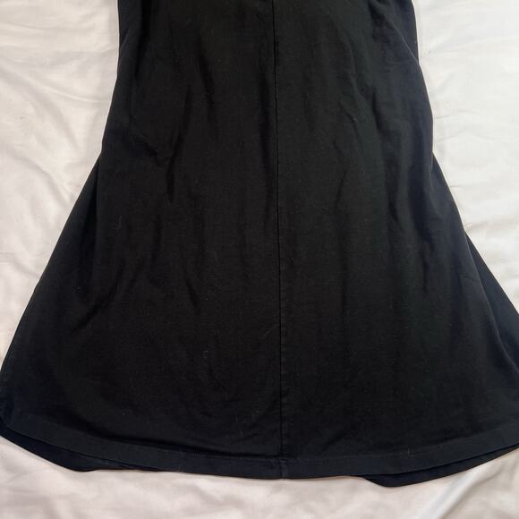 Universal Standard Misa Dress Size S (14-16) Black Short Sleeve Tie Front - Picture 11 of 15